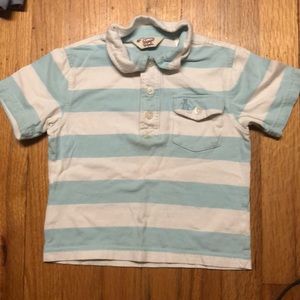 Penguin size 2T striped polo top